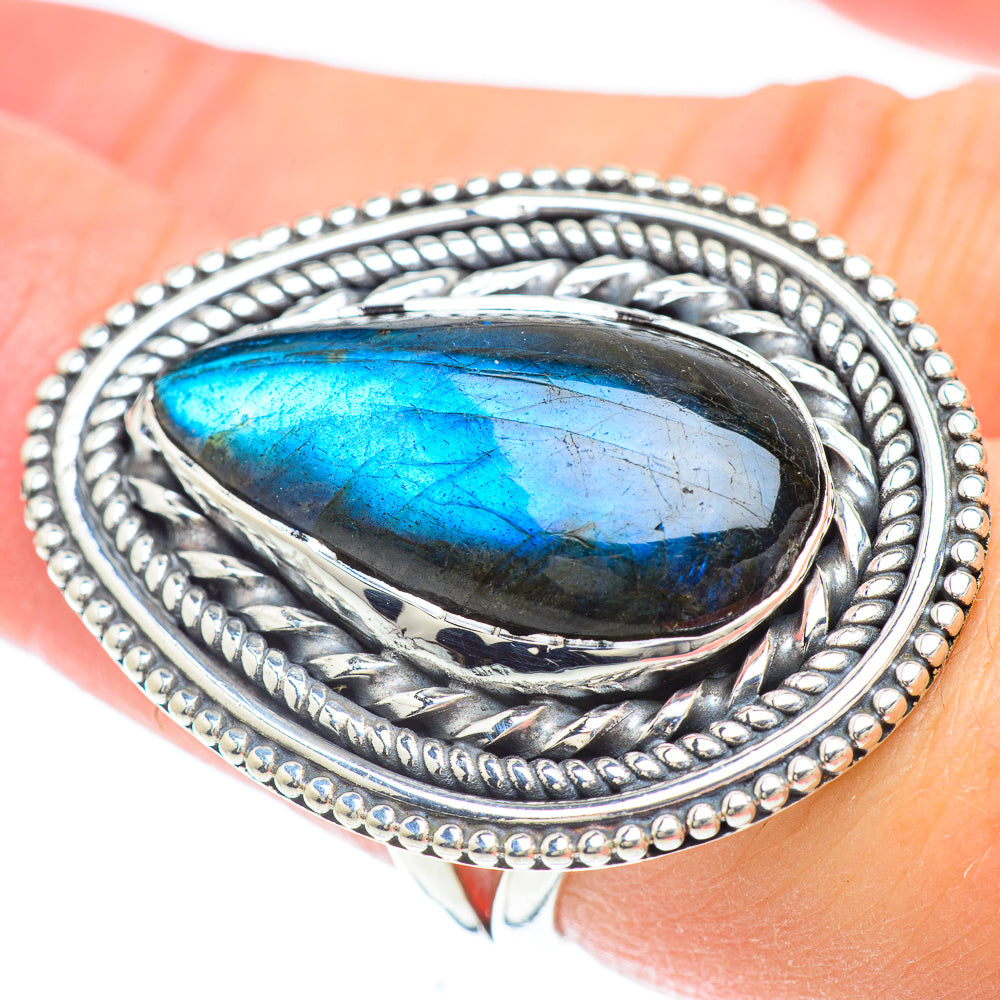 Labradorite Rings handcrafted by Ana Silver Co - RING56557