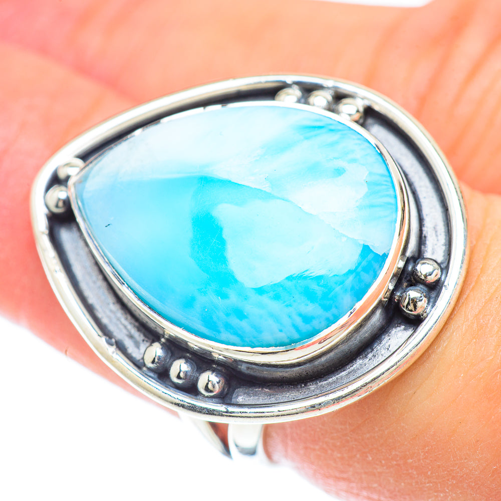 Larimar Rings handcrafted by Ana Silver Co - RING56558