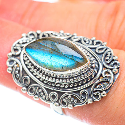 Labradorite Rings handcrafted by Ana Silver Co - RING56560