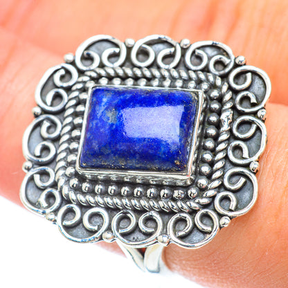 Lapis Lazuli Rings handcrafted by Ana Silver Co - RING56562