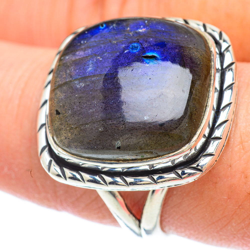 Labradorite Rings handcrafted by Ana Silver Co - RING56564