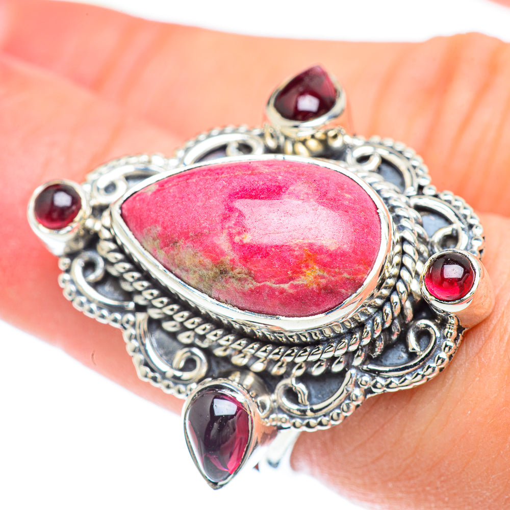 Thulite Rings handcrafted by Ana Silver Co - RING56579