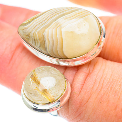 Laguna Lace Agate Rings handcrafted by Ana Silver Co - RING56585
