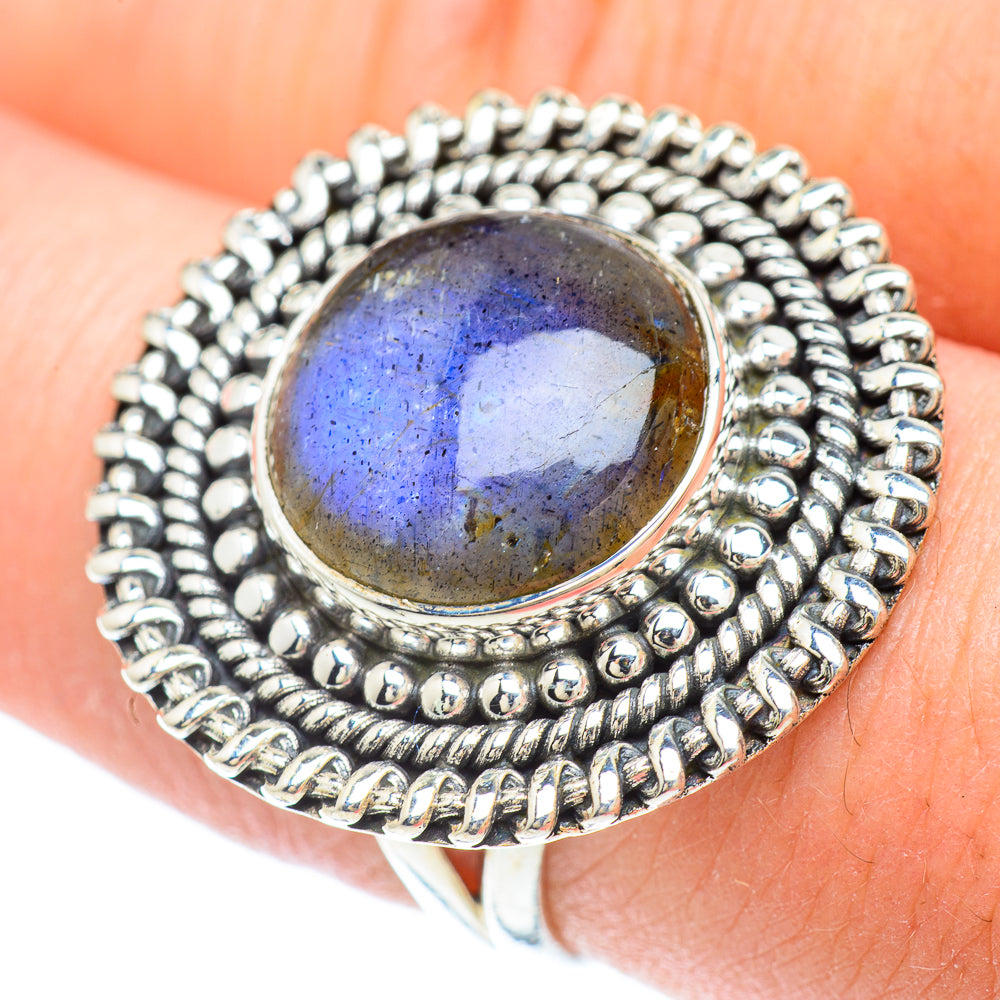 Labradorite Rings handcrafted by Ana Silver Co - RING56595
