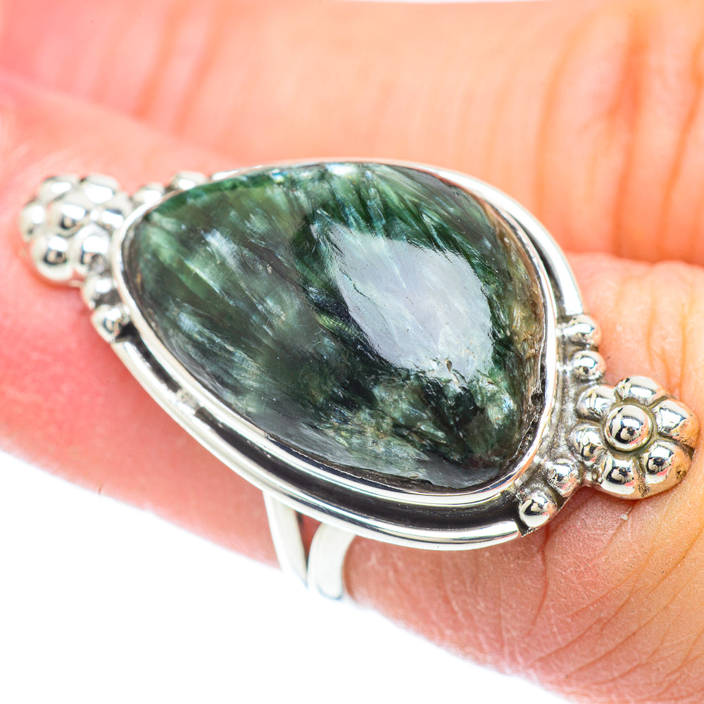 Seraphinite Rings handcrafted by Ana Silver Co - RING56599
