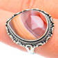 Orange Botswana Agate Rings handcrafted by Ana Silver Co - RING56607