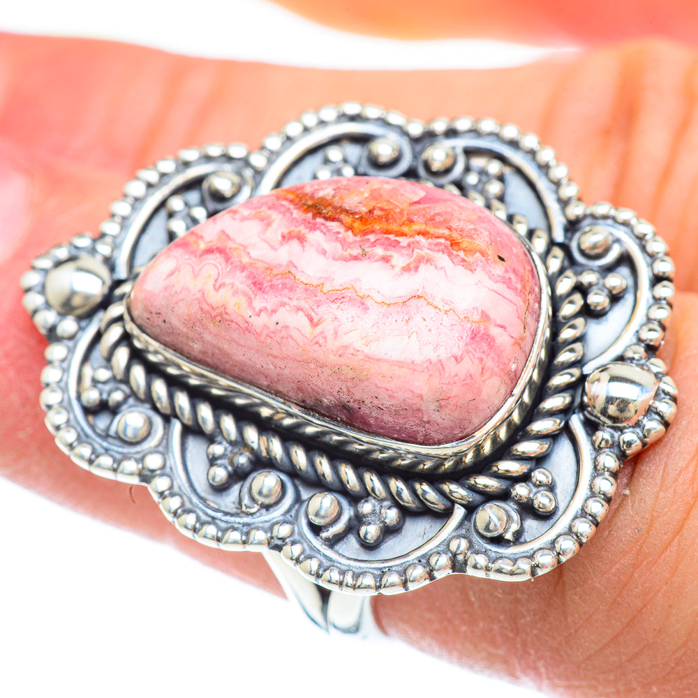 Rhodochrosite Rings handcrafted by Ana Silver Co - RING56608