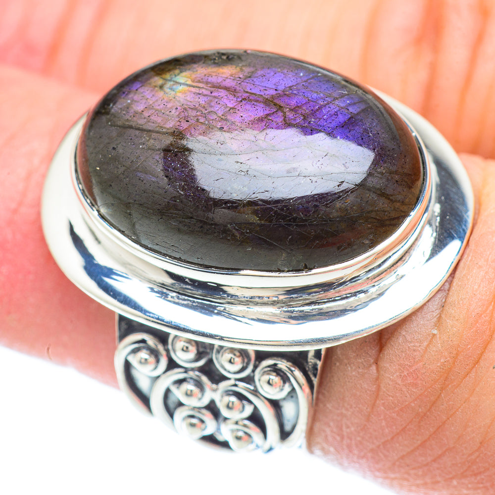 Labradorite Rings handcrafted by Ana Silver Co - RING56612