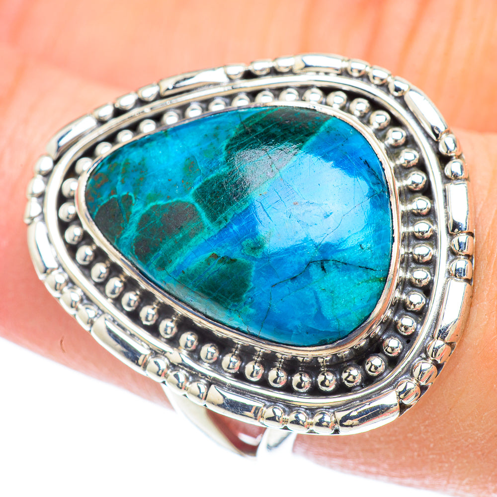 Chrysocolla Rings handcrafted by Ana Silver Co - RING56622