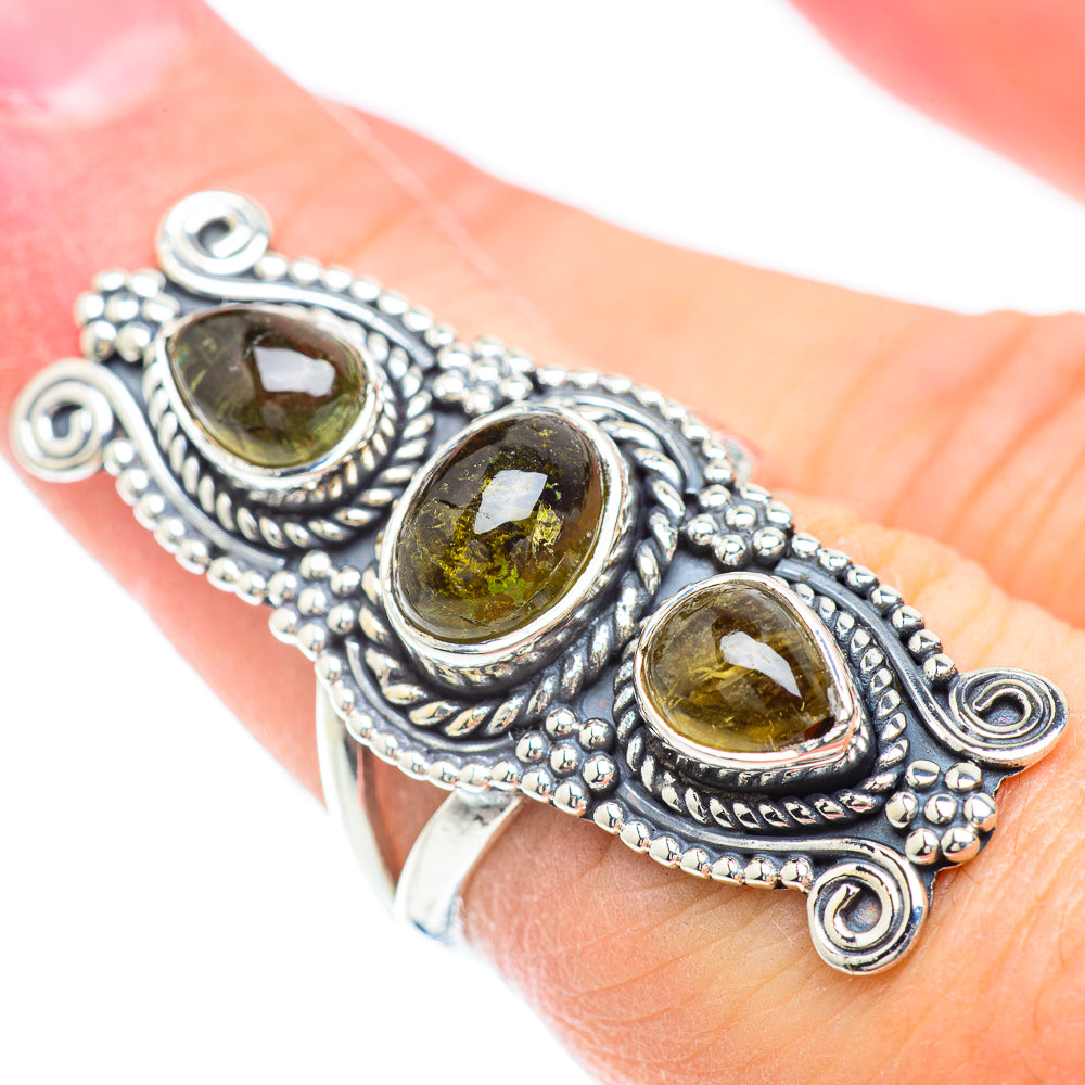 Green Olive Rings handcrafted by Ana Silver Co - RING56624