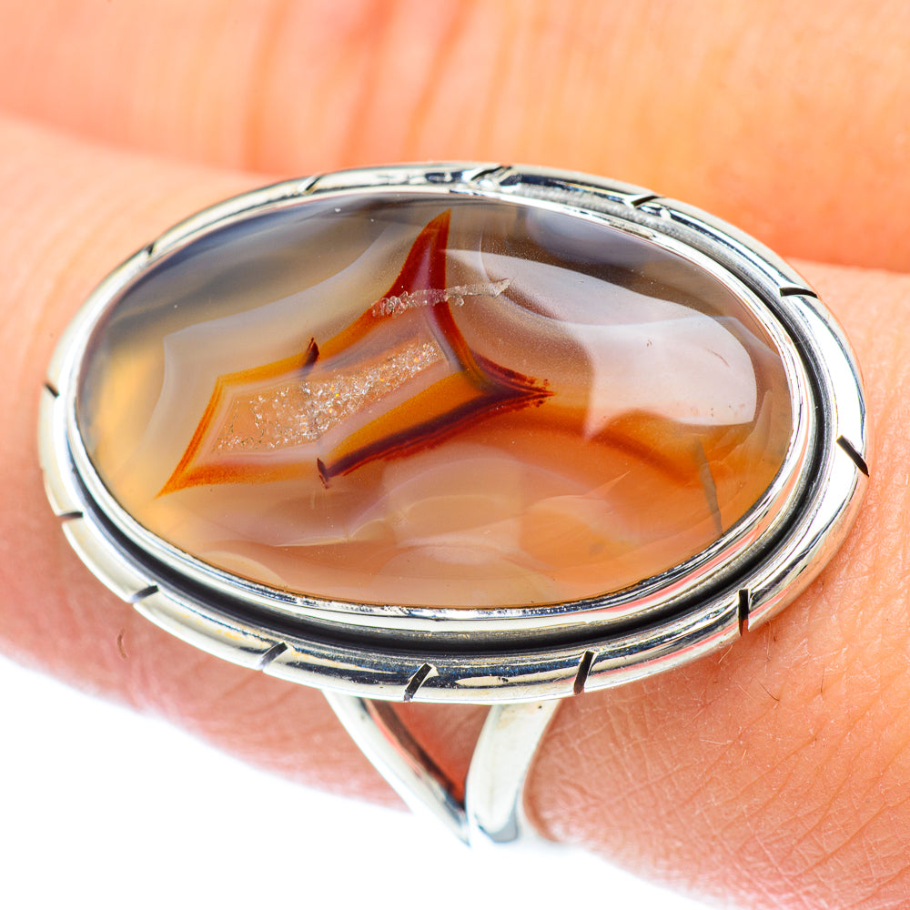 Botswana Agate Rings handcrafted by Ana Silver Co - RING56630
