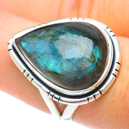Labradorite Rings handcrafted by Ana Silver Co - RING56637