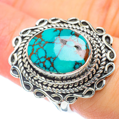Tibetan Turquoise Rings handcrafted by Ana Silver Co - RING56640