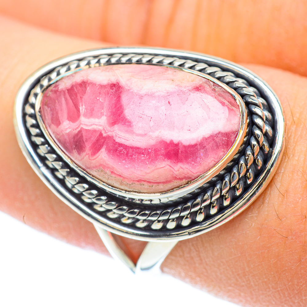 Rhodochrosite Rings handcrafted by Ana Silver Co - RING56650
