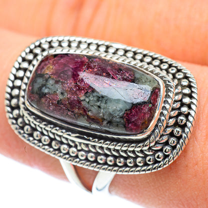 Russian Eudialyte Rings handcrafted by Ana Silver Co - RING56653
