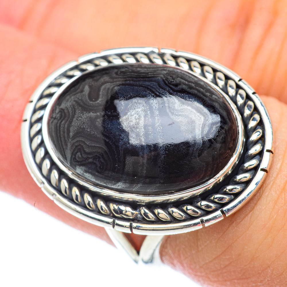 Psilomelane Rings handcrafted by Ana Silver Co - RING56658