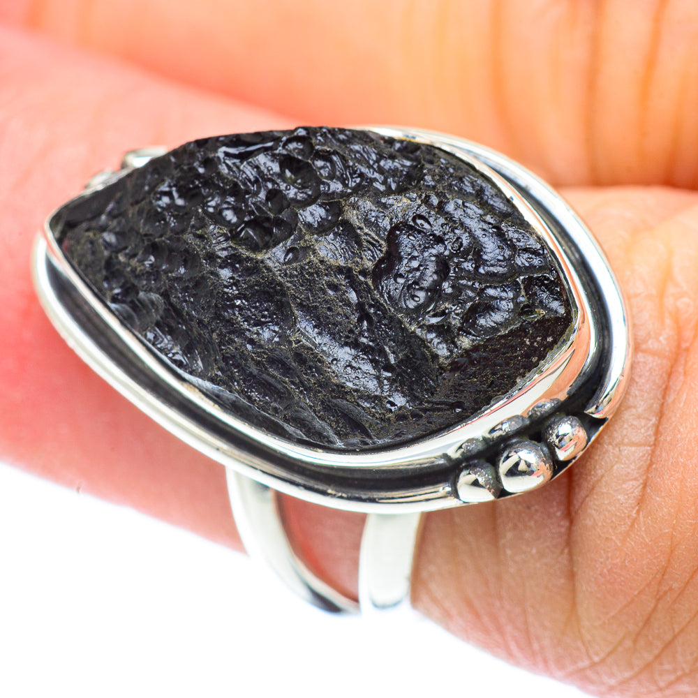 Tektite Rings handcrafted by Ana Silver Co - RING56659