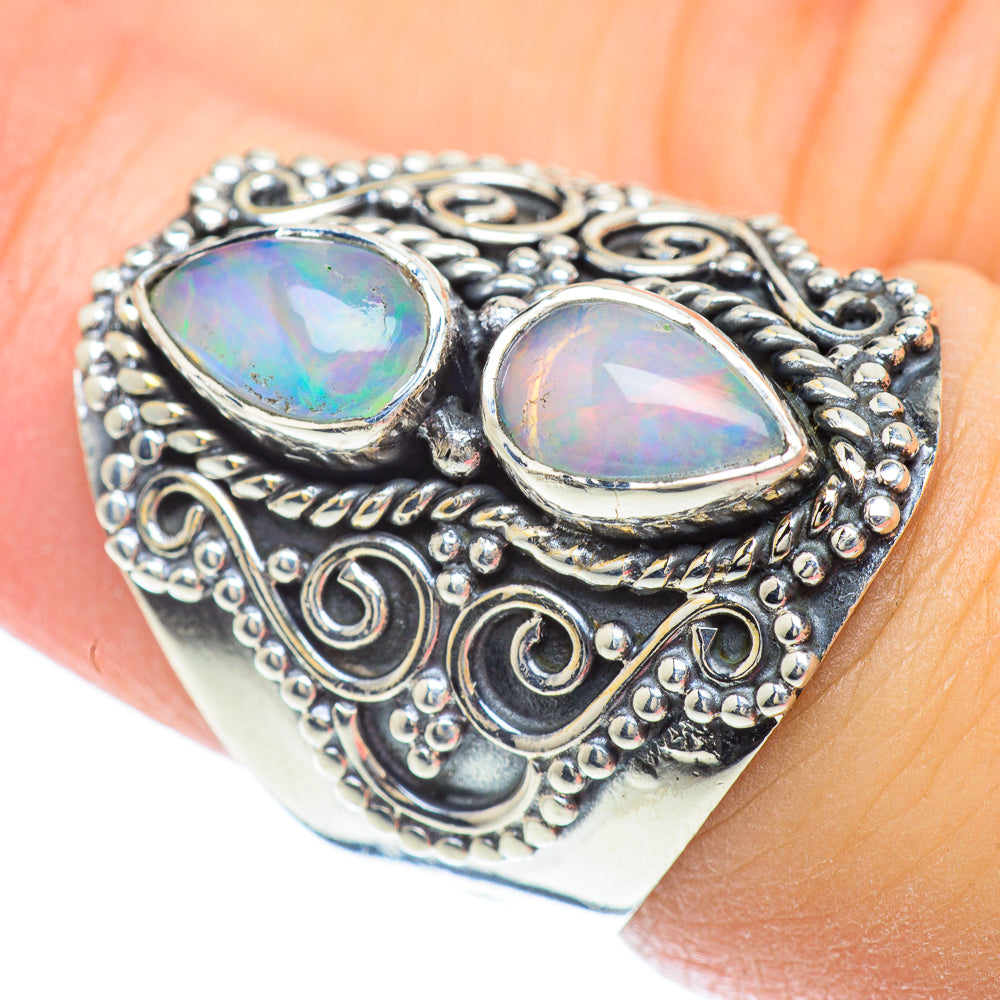 Ethiopian Opal Rings handcrafted by Ana Silver Co - RING56664