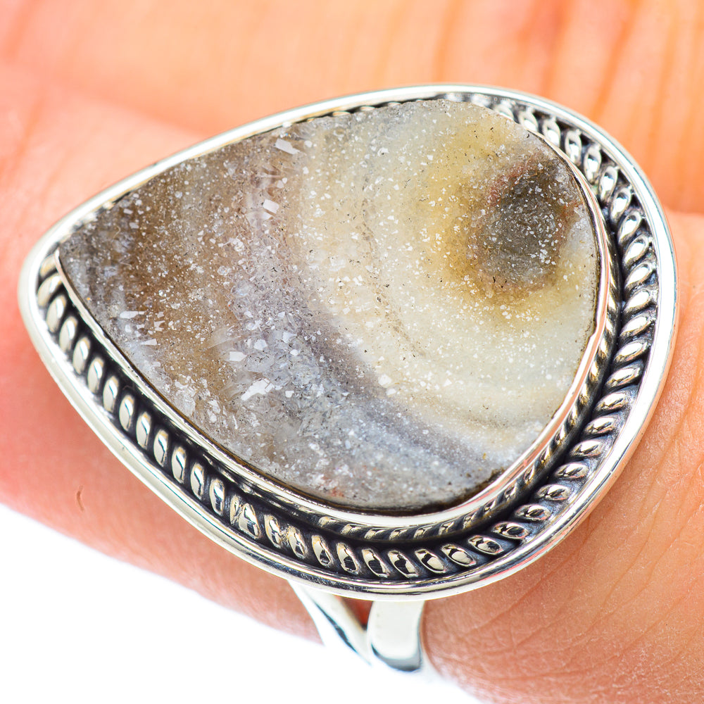 Desert Druzy Rings handcrafted by Ana Silver Co - RING56665