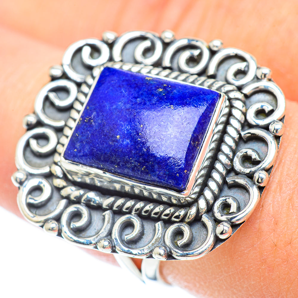 Lapis Lazuli Rings handcrafted by Ana Silver Co - RING56669