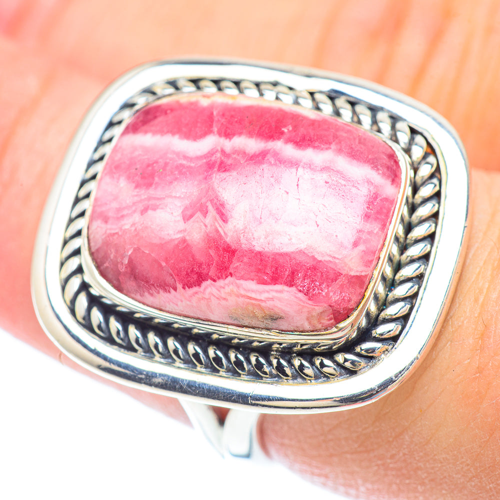 Rhodochrosite Rings handcrafted by Ana Silver Co - RING56688