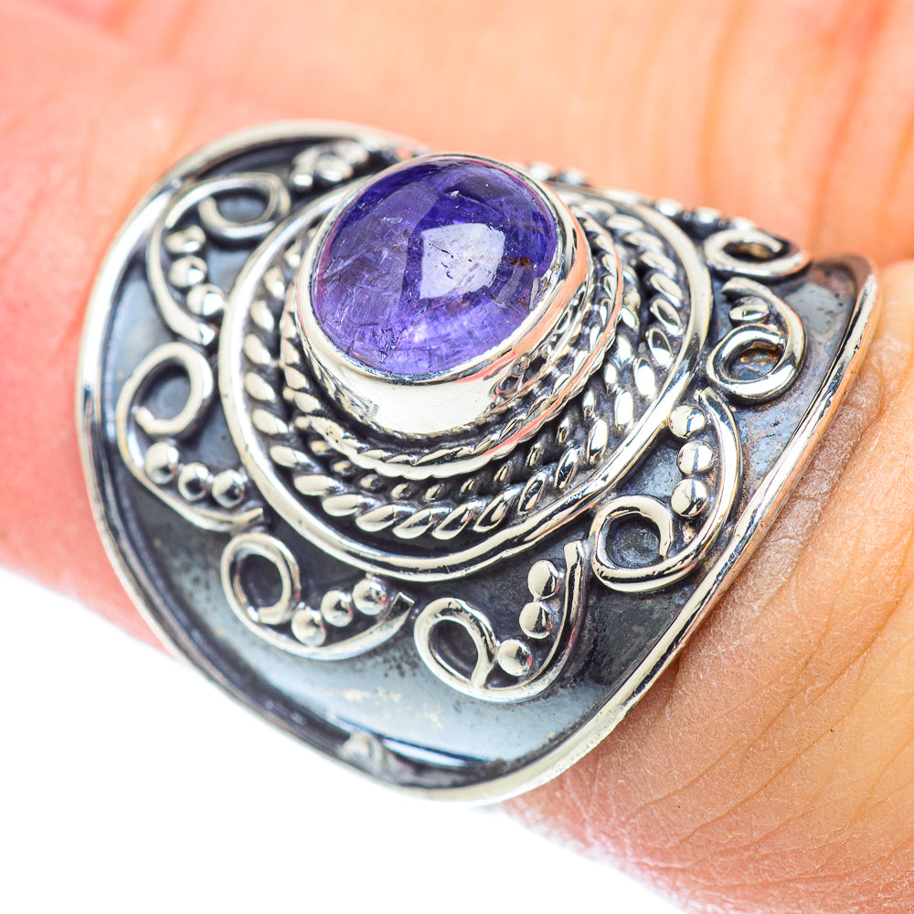 Natural Tanzanite Rings handcrafted by Ana Silver Co - RING56692