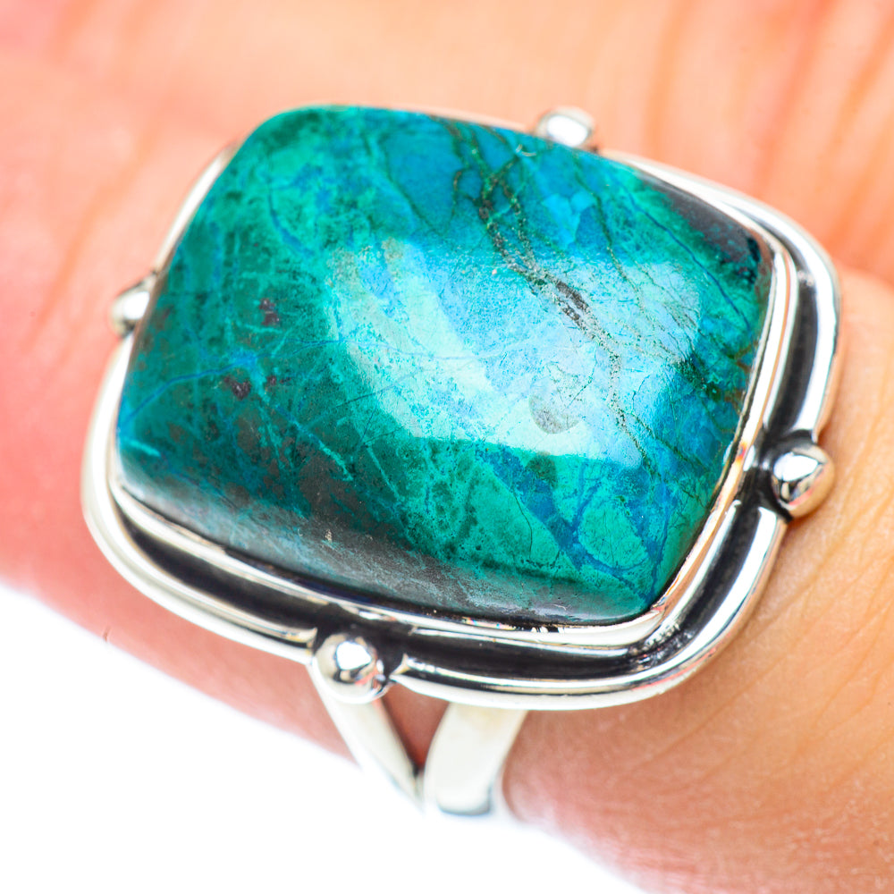 Chrysocolla Rings handcrafted by Ana Silver Co - RING56699
