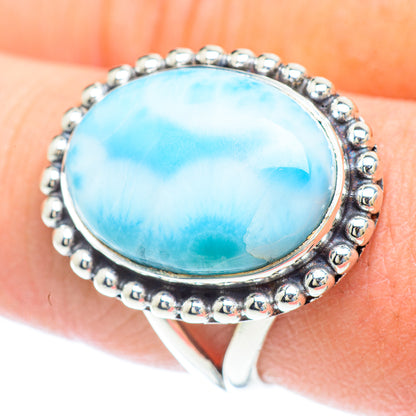Larimar Rings handcrafted by Ana Silver Co - RING56705