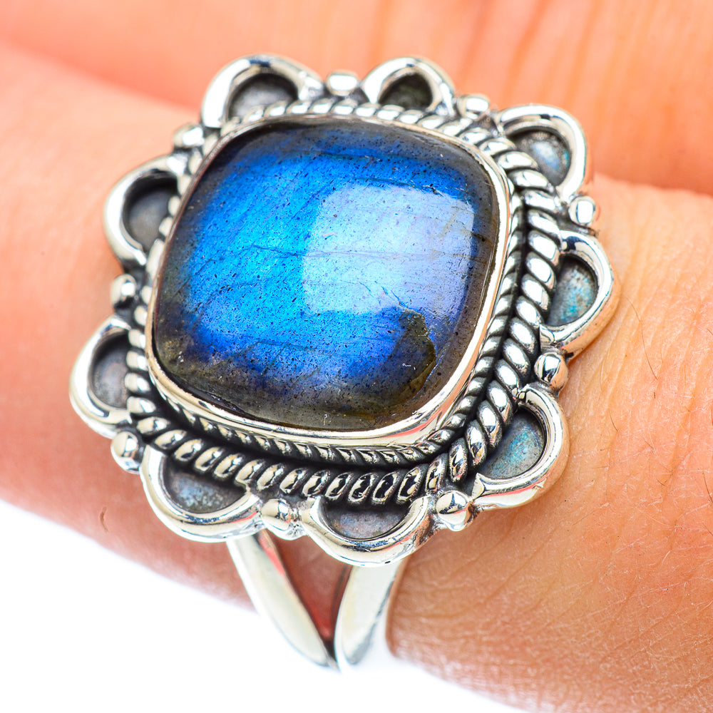 Labradorite Rings handcrafted by Ana Silver Co - RING56709