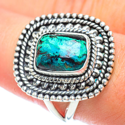 Chrysocolla Rings handcrafted by Ana Silver Co - RING56711