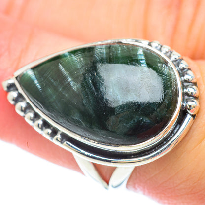 Seraphinite Rings handcrafted by Ana Silver Co - RING56712