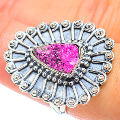 Cobalto Calcite Druzy Rings handcrafted by Ana Silver Co - RING56722