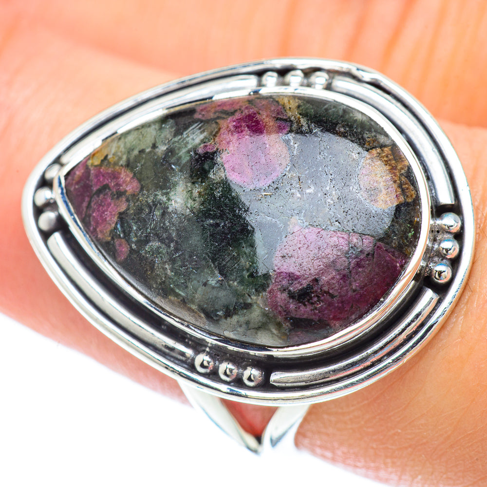 Russian Eudialyte Rings handcrafted by Ana Silver Co - RING56724