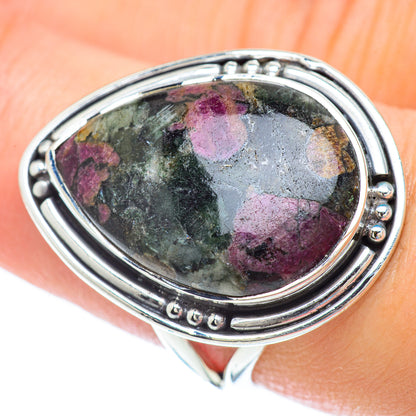 Russian Eudialyte Rings handcrafted by Ana Silver Co - RING56724