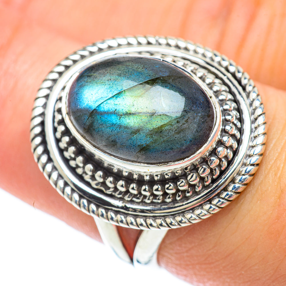 Labradorite Rings handcrafted by Ana Silver Co - RING56733