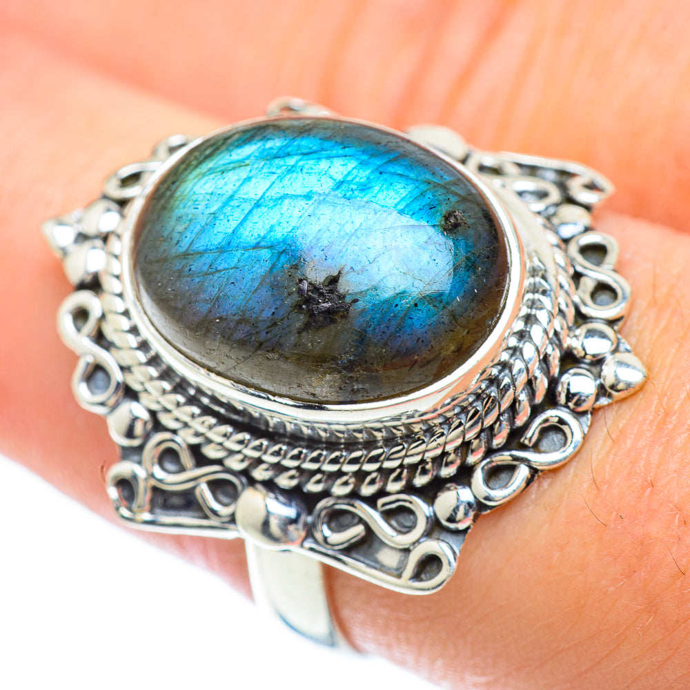Labradorite Rings handcrafted by Ana Silver Co - RING56740