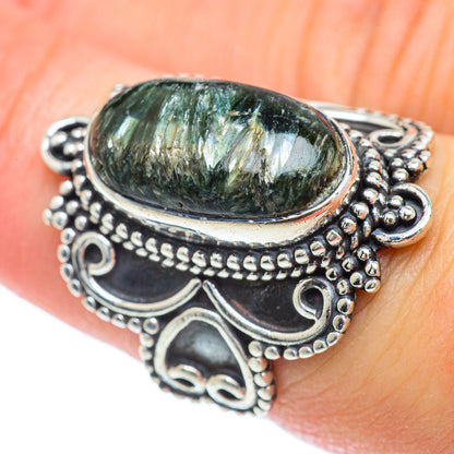 Seraphinite Rings handcrafted by Ana Silver Co - RING56744