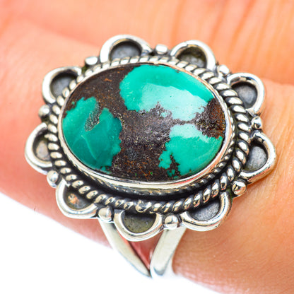Tibetan Turquoise Rings handcrafted by Ana Silver Co - RING56745
