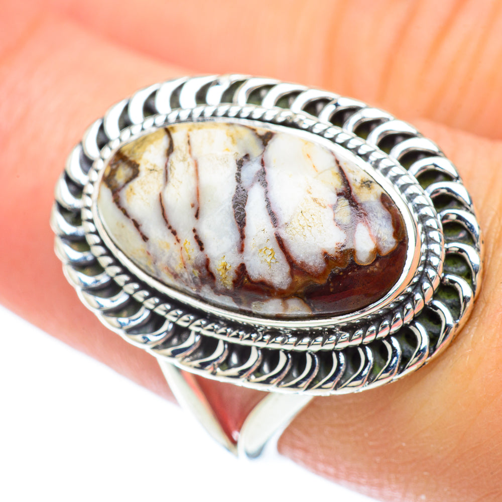 Peanut Wood Jasper Rings handcrafted by Ana Silver Co - RING56749