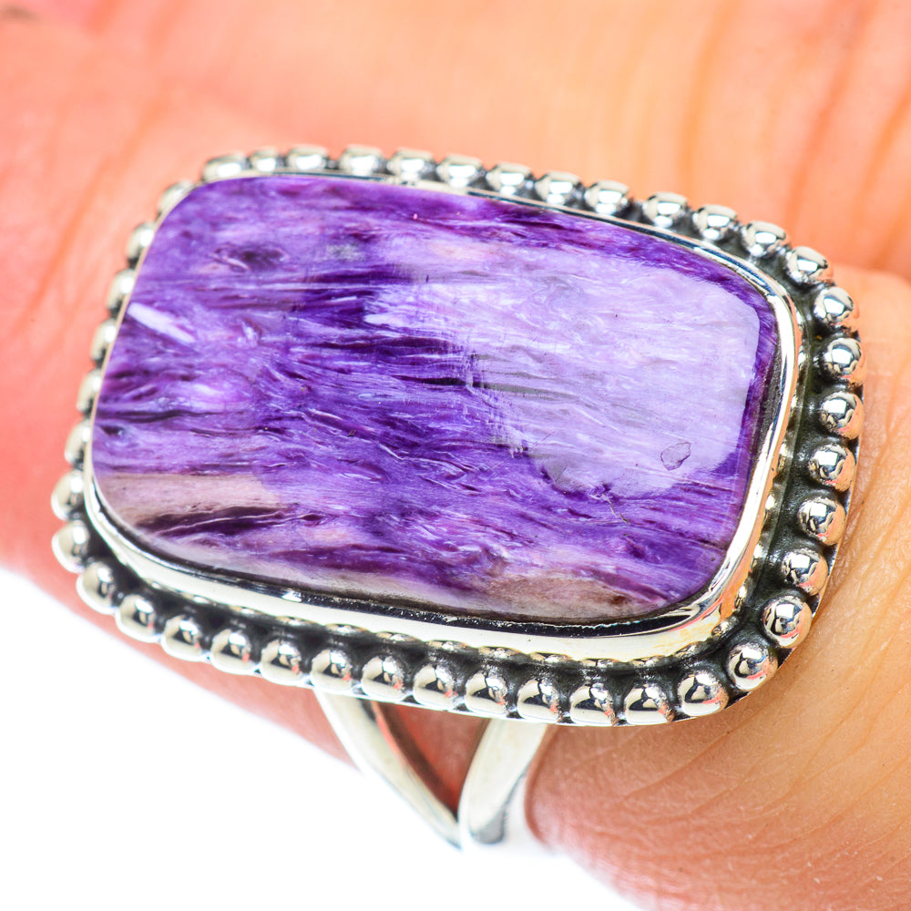 Charoite Rings handcrafted by Ana Silver Co - RING56759