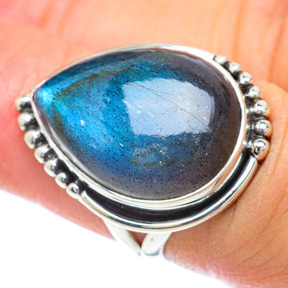 Labradorite Rings handcrafted by Ana Silver Co - RING56765