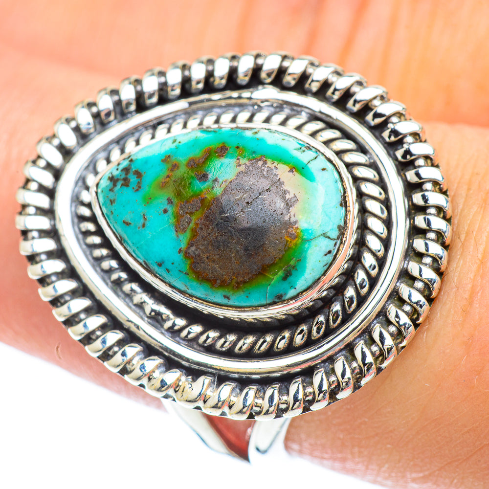 Chrysocolla Rings handcrafted by Ana Silver Co - RING56770
