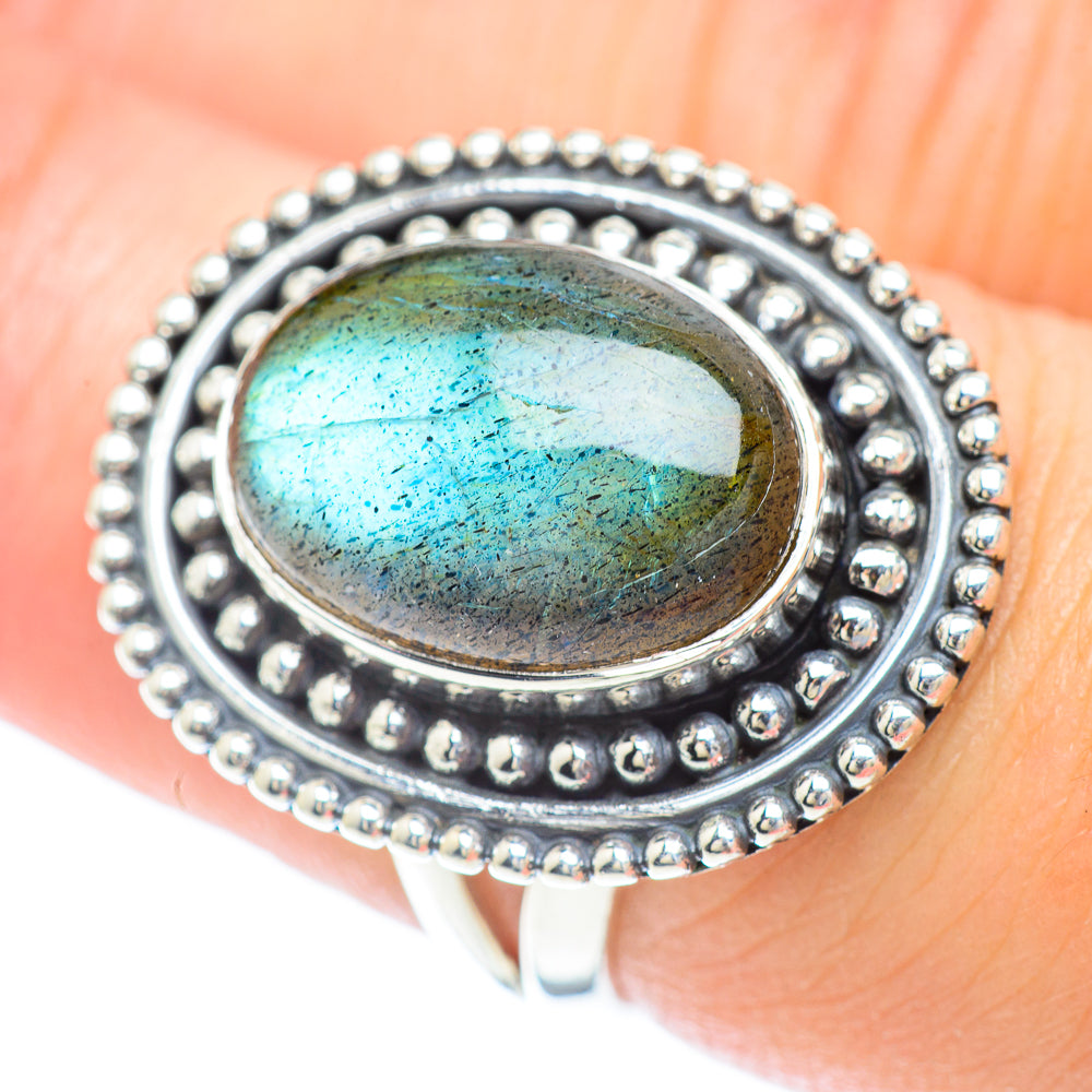 Labradorite Rings handcrafted by Ana Silver Co - RING56774