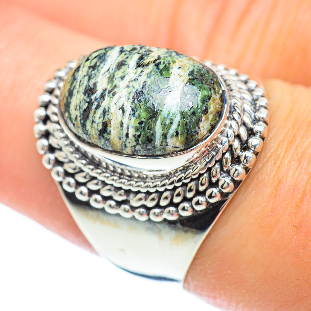 Lizard Jasper Rings handcrafted by Ana Silver Co - RING56775