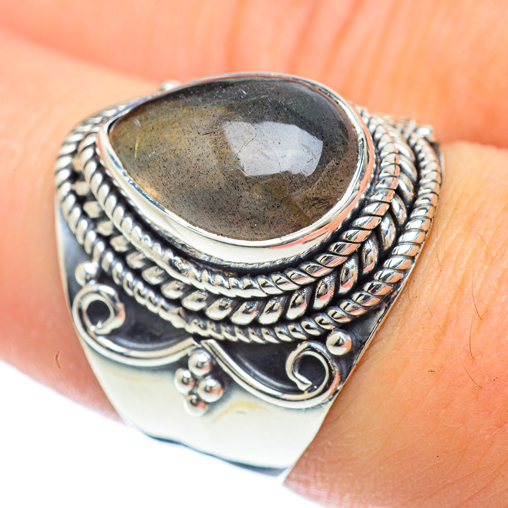 Labradorite Rings handcrafted by Ana Silver Co - RING56778