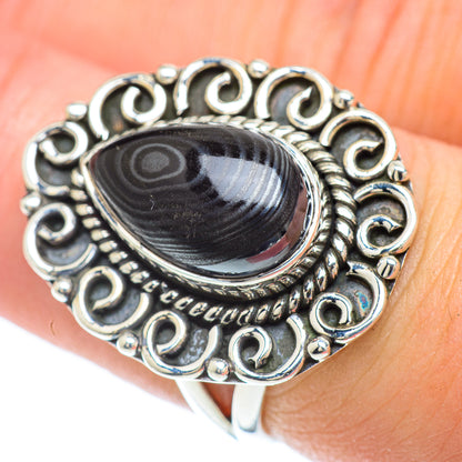 Psilomelane Rings handcrafted by Ana Silver Co - RING56788