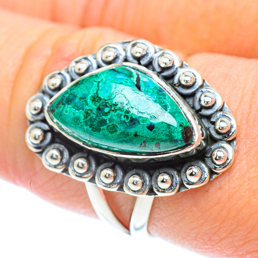 Chrysocolla Rings handcrafted by Ana Silver Co - RING56799