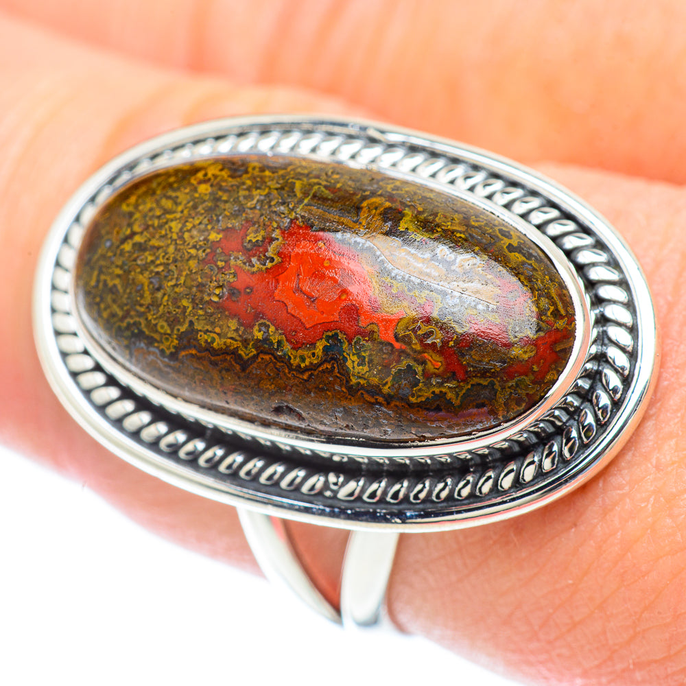 Moroccan Agate Rings handcrafted by Ana Silver Co - RING56806