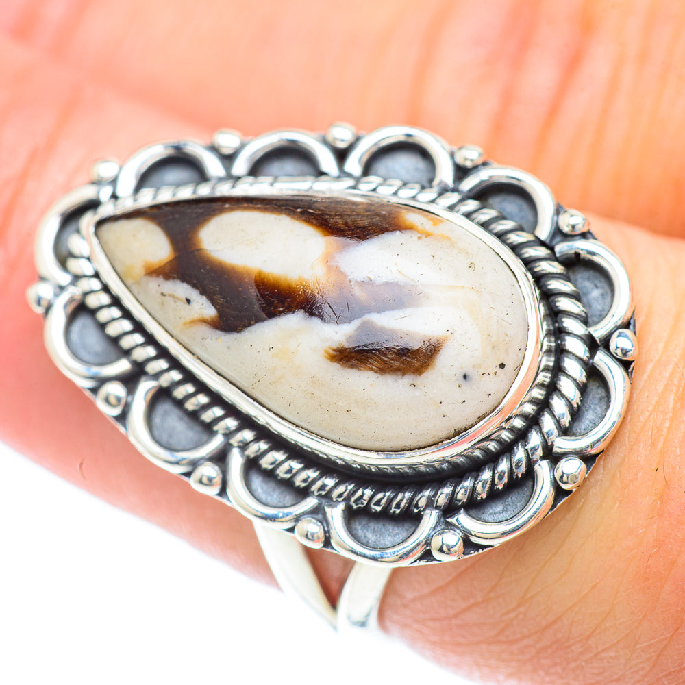 Peanut Wood Jasper Rings handcrafted by Ana Silver Co - RING56807