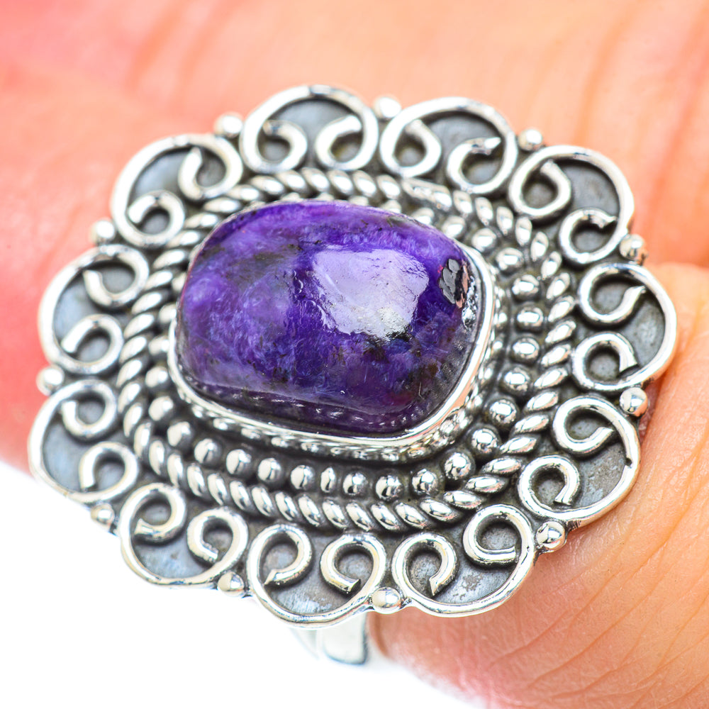 Charoite Rings handcrafted by Ana Silver Co - RING56812